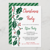 クリスマスホリデーオフィスデザイン 招待状 (正面/裏面)