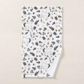 クリスマスホリデーオーディアトナディアシームレスパターン バスタオルセット (ハンドタオル)