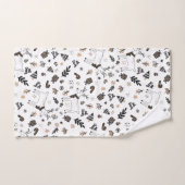 クリスマスホリデーオーディアトナディアシームレスパターン バスタオルセット (ハンドタオル)