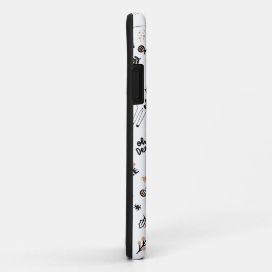 クリスマスホリデーオーディアトナディアシームレスパターン Case-Mate iPhoneケース (裏面/右)