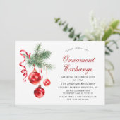 クリスマスホリデーオーナメント交換パーティー 招待状 (スタンド正面)