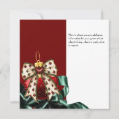 クリスマスホリデーオーナメント交換招待状 招待状 (裏面)