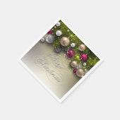 クリスマスホリデーオーナメント数々の- スタンダードカクテルナプキン (角)