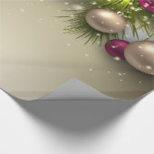 クリスマスホリデーオーナメント数々の- ラッピングペーパー (角)