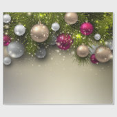 クリスマスホリデーオーナメント数々の- ラッピングペーパー (フラット)