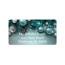 クリスマスホリデーオーナメント-ティール（緑がかった色）カスタマイズ- 