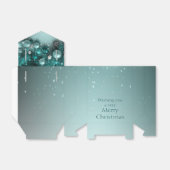 クリスマスホリデーオーナメント-ティール（緑がかった色） フェイバーボックス (折り畳みなし)