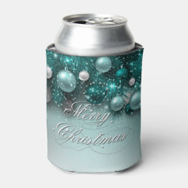 クリスマスホリデーオーナメント-ティール（緑がかった色） 缶クーラー