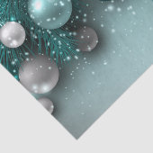 クリスマスホリデーオーナメント-ティール（緑がかった色） 薄葉紙 (詳細)