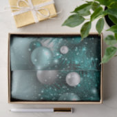 クリスマスホリデーオーナメント-ティール（緑がかった色） 薄葉紙 (ギフト)