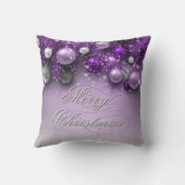 クリスマスホリデーオーナメント – パープル クッション (裏面)