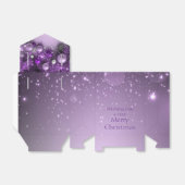 クリスマスホリデーオーナメント – パープル フェイバーボックス (折り畳みなし)