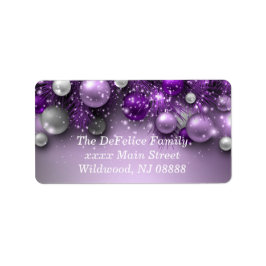 クリスマスホリデーオーナメント – パープル ラベル