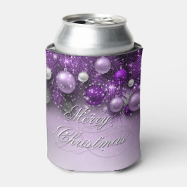 クリスマスホリデーオーナメント – パープル 缶クーラー