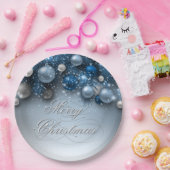 クリスマスホリデーオーナメント – ブルース ペーパープレート (パーティー)