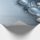 クリスマスホリデーオーナメント – ブルース ラッピングペーパー (角)