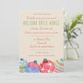 クリスマスホリデーオープンハウスパーティーの招待状 招待状 (スタンド正面)