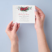 クリスマスホリデーオープンハウスパーティーフローラ予算 チラシ (手)