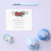 クリスマスホリデーオープンハウスパーティーフローラ予算 チラシ (シングル)