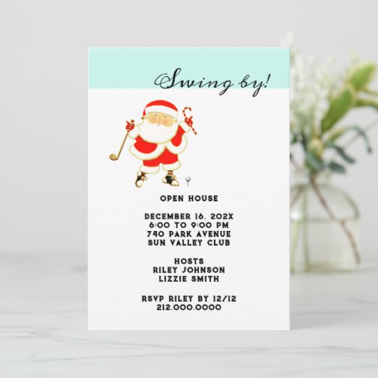 クリスマスホリデーオープンハウス招待状 招待状 (スタンド正面)