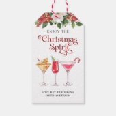 クリスマスホリデーカクテルドリンク ギフトタグ (裏面)