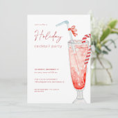 クリスマスホリデーカクテルパーティの招待状 招待状 (スタンド正面)