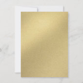 クリスマスホリデーカクテルパーティーブラック&金ゴールド 招待状 (裏面)