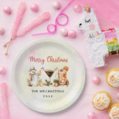 クリスマスホリデーカクテルパーティー ペーパープレート (パーティー)