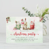 クリスマスホリデーカクテルパーティー 招待状 (スタンド正面)