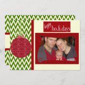 クリスマスホリデーカスタマイズの写真カードにする シーズンカード (正面/裏面)