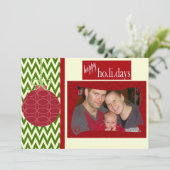 クリスマスホリデーカスタマイズの写真カードにする シーズンカード (スタンド正面)