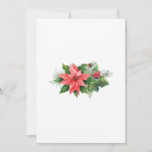 クリスマスホリデーカップルズシャワーウェディングシャワー 招待状 (裏面)