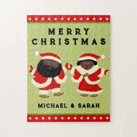 クリスマスホリデーカップル ジグソーパズル (縦)