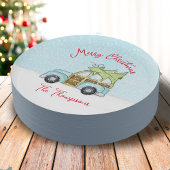 クリスマスホリデーカワイトおもしろいリーお洒落パーティー ペーパープレート