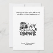 クリスマスホリデーカンパートナディアアウトドアブラック シーズンカード (正面)