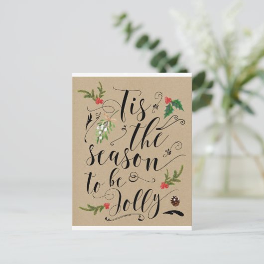 クリスマスホリデーカーすてきドになる季節 シーズンポストカード (スタンド正面)