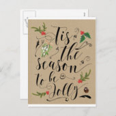 クリスマスホリデーカーすてきドになる季節 シーズンポストカード (正面/裏面)