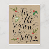 クリスマスホリデーカーすてきドになる季節 シーズンポストカード (正面)