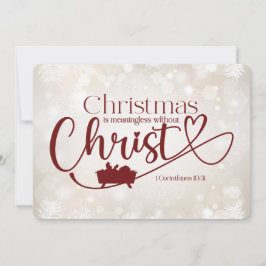 クリスマスホリデーカードなしで意味のない