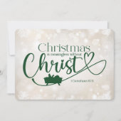 クリスマスホリデーカードなしで意味のない (正面)