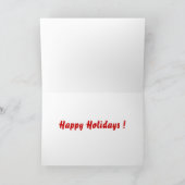 クリスマスホリデーカードのためのダックスシュント シーズンカード (内部)