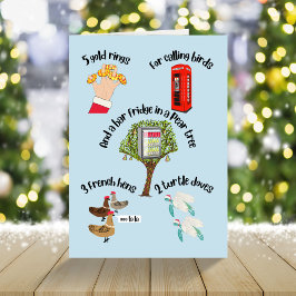 クリスマスホリデーカードの代替12日 シーズンカード