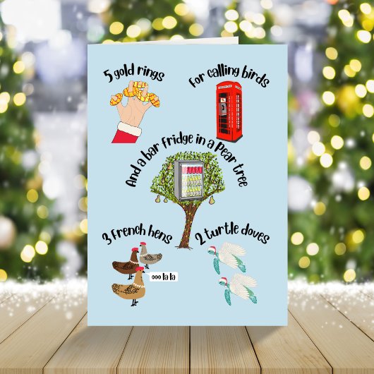 クリスマスホリデーカードの代替12日 シーズンカード