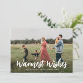 クリスマスホリデーカードの最も温かい願い シーズンカード (スタンド正面)