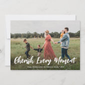 クリスマスホリデーカードを一瞬大切にする シーズンカード (正面)