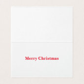 クリスマスホリデーカードを待っている (内部フラット)