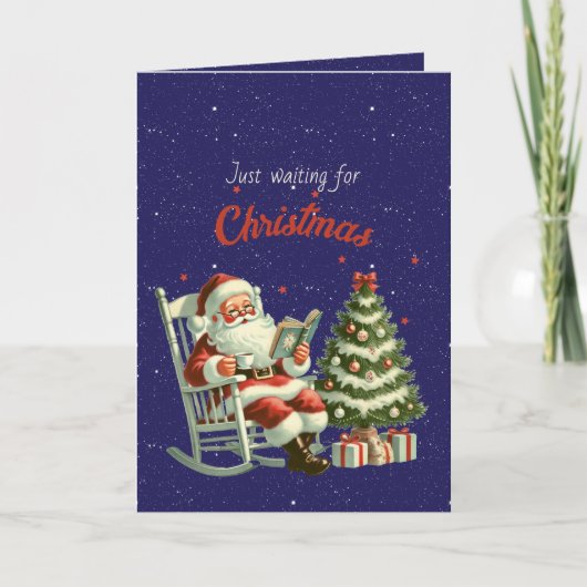 クリスマスホリデーカードを待っている シーズンカード (正面)