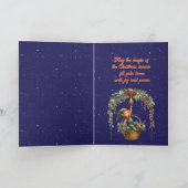 クリスマスホリデーカードを待っている シーズンカード (内部)