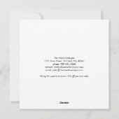 クリスマスホリデーカードベーカリー シーズンカード (裏面)