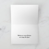 クリスマスホリデーカード付き雪だるまウォーク シーズンカード (内部)